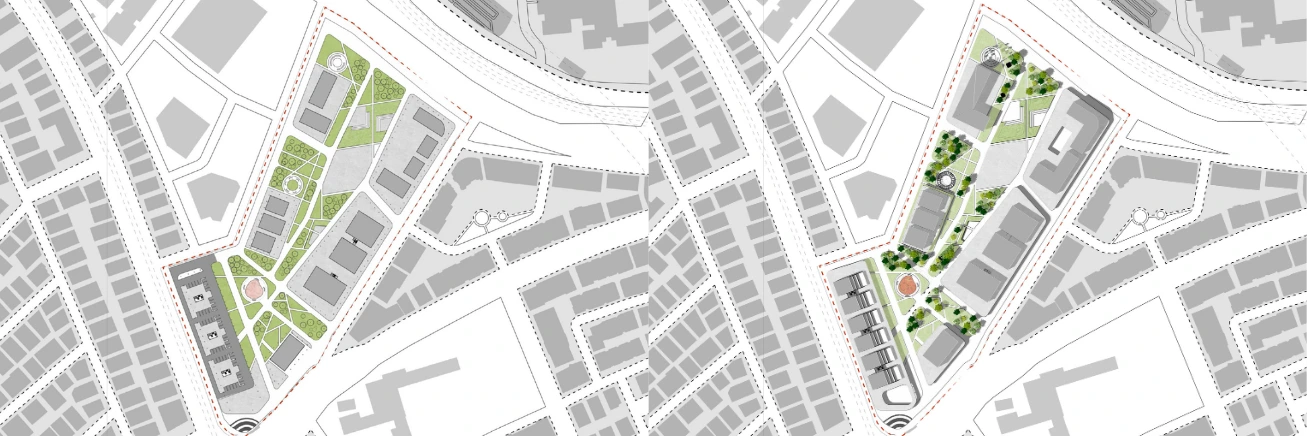 Ankara Urban Commons, ground and site plans