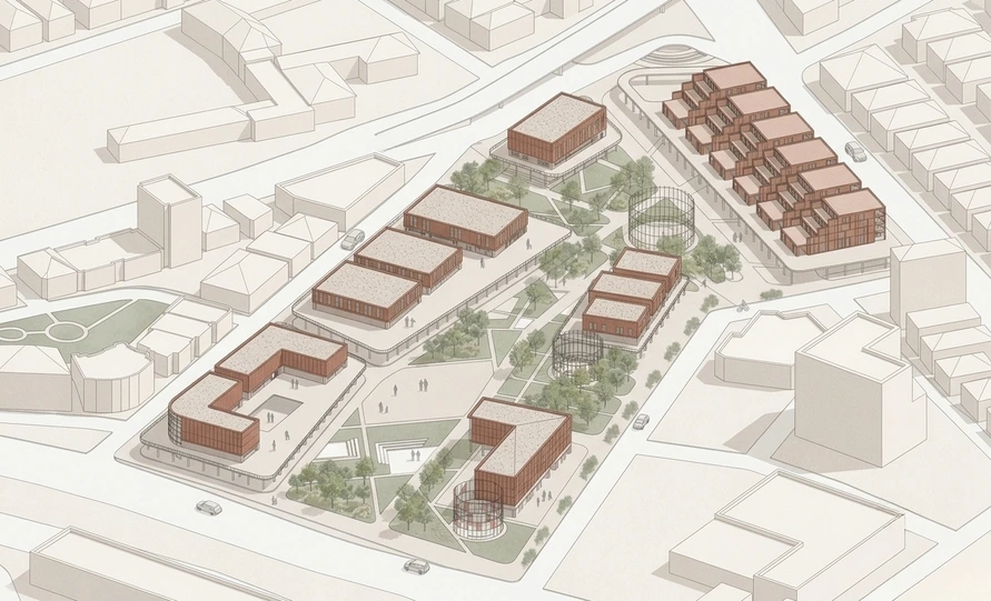 Ankara Urban Commons, view from the site