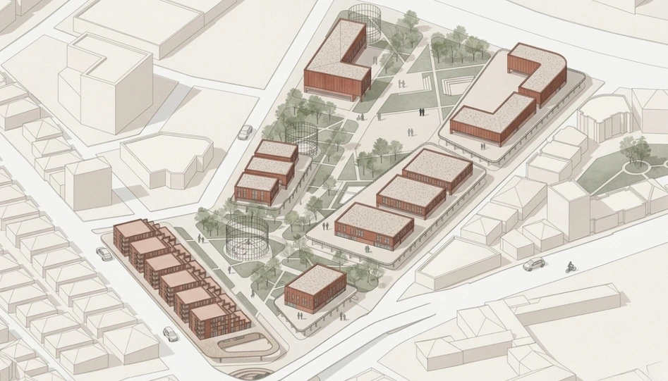 Ankara Urban Commons, view from the site