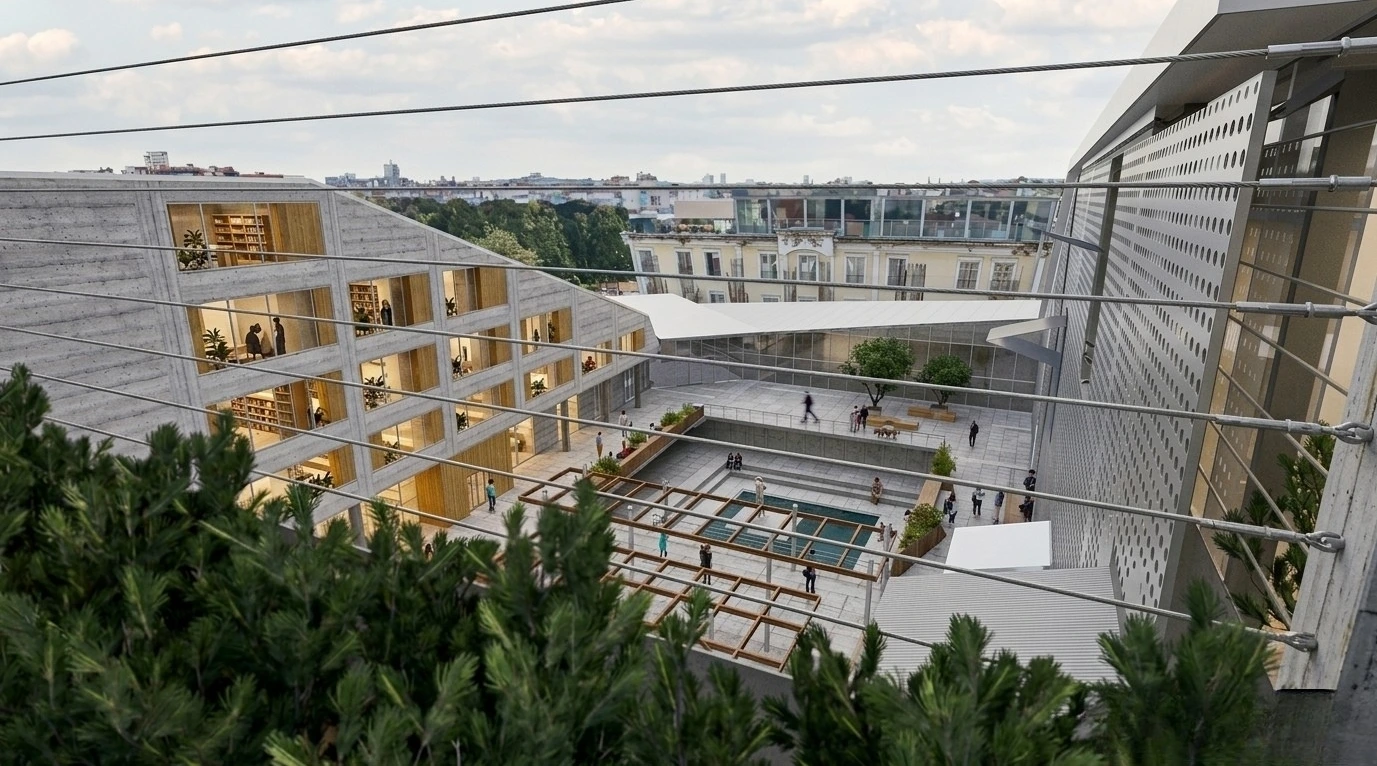 City Rooms, courtyard