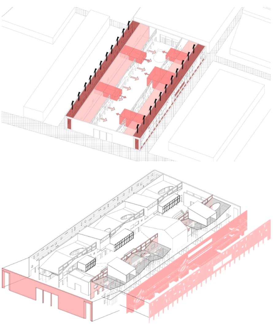 The Civic District, assembly diagram